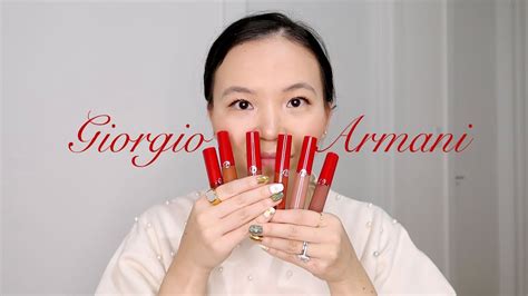 giorgio armani lip maestro swatches|giorgio armani lip maestro set.